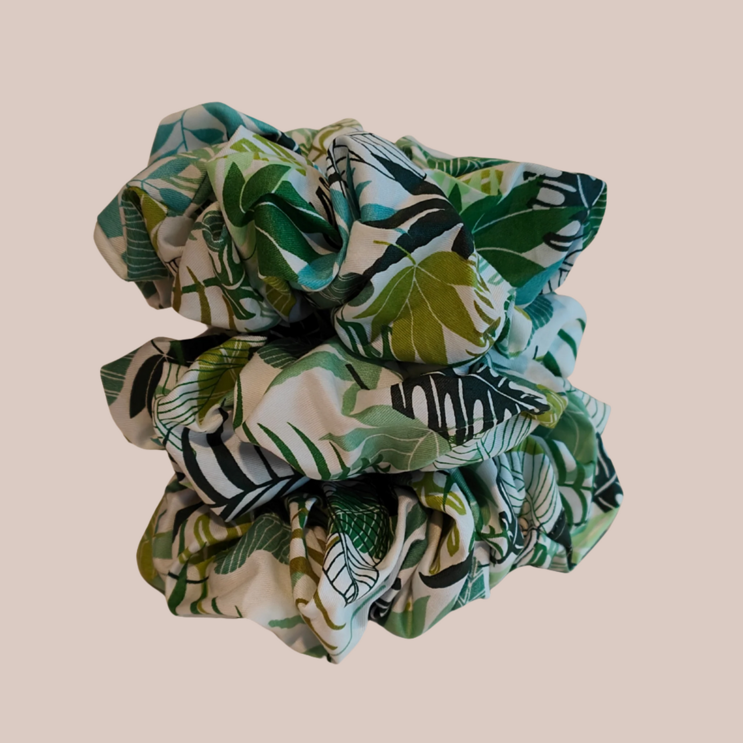 A photo of 3 Kimberly Scrunchies stacked up on top of each other